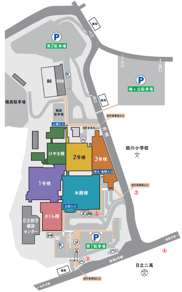 病院周辺図
