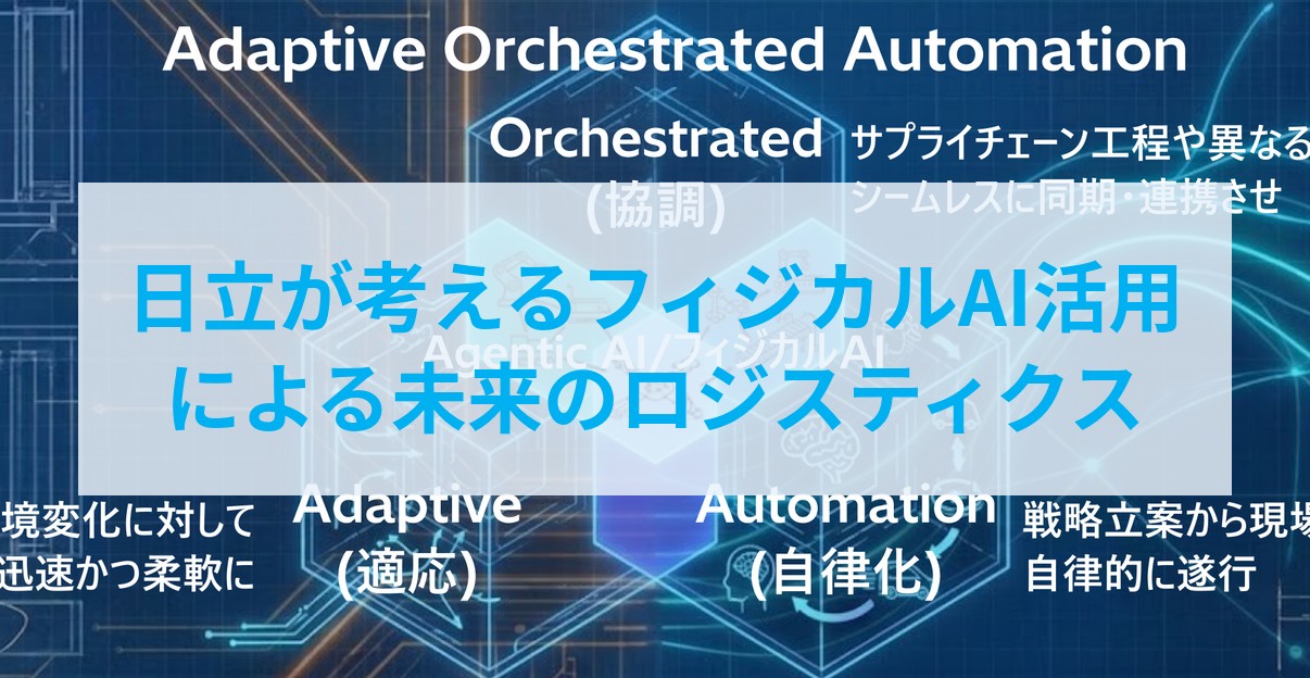 日立が考えるフィジカルAI活用による未来のロジスティクス