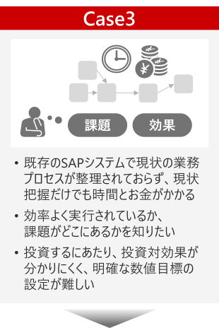 ������SAP���p�A�Z�X�����g�T�[�r�X���j���[�FCase3�iSAP�V�X�e���̉ۑ����ʂɂ��āj���Ɩ��v���Z�X�A�Z�X�����g��