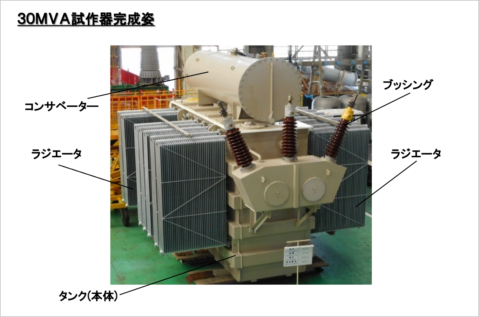 30MVA試作器完成姿イメージ