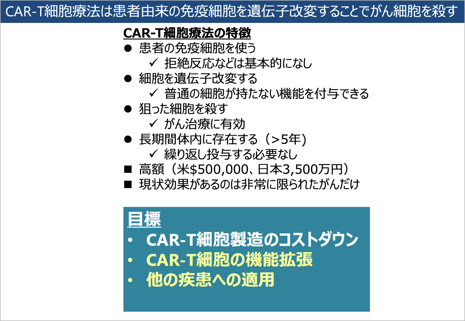 がんの免疫療法用の細胞の高機能化をめざす イメージ2