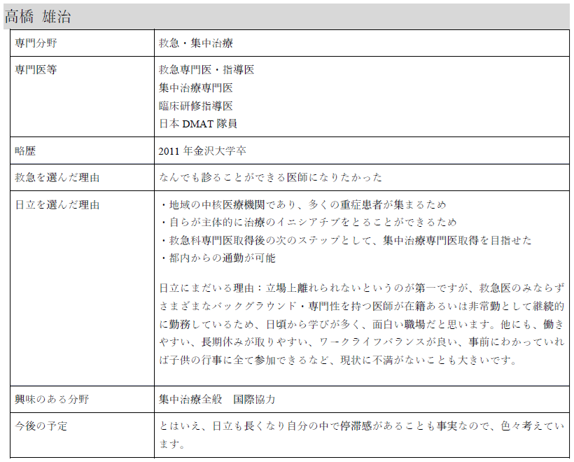 高橋医師