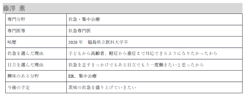 藤澤医師