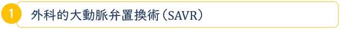 外科的大動脈弁置換術（SAVR）